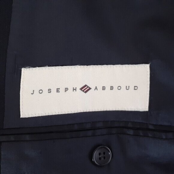 MEN'S JOSEPH ABBOUD Black Wool Suit Coat, Blazer, Sport Coat; Size 42R - Picture 5 of 6